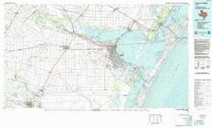 Corpus Christi 1:250,000 scale USGS topographic map 27097e1