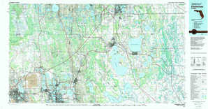 Kissimmee 1:250,000 scale USGS topographic map 28081a1