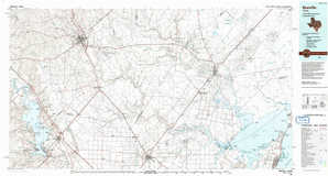 Beeville 1:250,000 scale USGS topographic map 28097a1