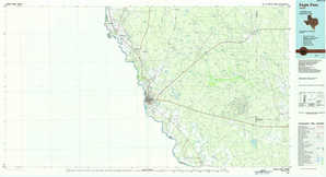 Eagle Pass 1:250,000 scale USGS topographic map 28100e1