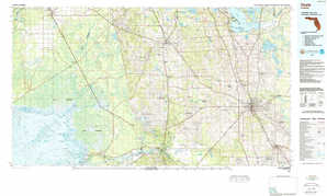 Ocala 1:250,000 scale USGS topographic map 29082a1