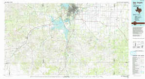 San Angelo 1:250,000 scale USGS topographic map 31100a1