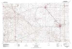 Hobbs 1:250,000 scale USGS topographic map 32103e1