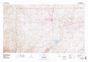 Artesia 1:250,000 scale USGS topographic map 32104e1
