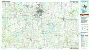 Wichita Falls 1:250,000 scale USGS topographic map 33098e1