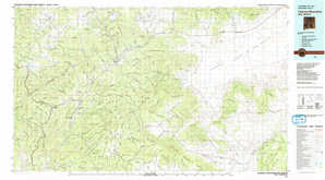 Tularosa Mountains 1:250,000 scale USGS topographic map 33108e1