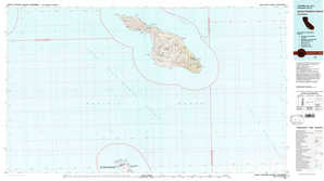 Santa Catalina Island topographical map