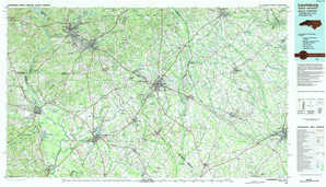 Laurinburg 1:250,000 scale USGS topographic map 34079e1
