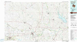 Burkburnett 1:250,000 scale USGS topographic map 34098a1