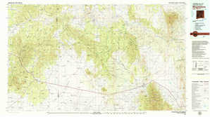 Magdalena 1:250,000 scale USGS topographic map 34107a1