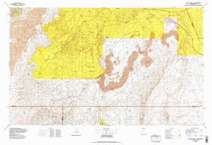 Acoma Pueblo topographical map