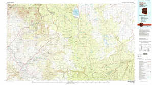 Sedona 1:250,000 scale USGS topographic map 34111e1
