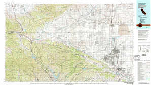 Lancaster 1:250,000 scale USGS topographic map 34118e1
