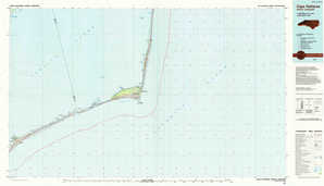 Cape Hatteras 1:250,000 scale USGS topographic map 35075a1