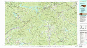 Fontana Lake 1:250,000 scale USGS topographic map 35083a1