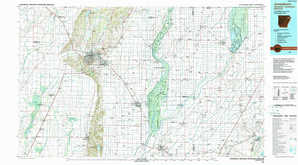 Jonesboro 1:250,000 scale USGS topographic map 35090e1