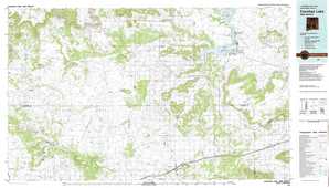 Conchas Lake 1:250,000 scale USGS topographic map 35104a1