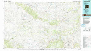 Chaco Mesa 1:250,000 scale USGS topographic map 35107e1