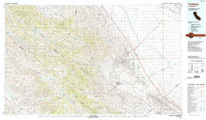 Coalinga topographical map