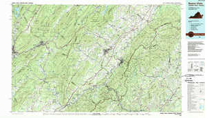 Buena Vista 1:250,000 scale USGS topographic map 37079e1