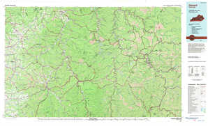 Hazard 1:250,000 scale USGS topographic map 37083a1
