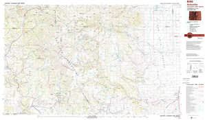 Antonito 1:250,000 scale USGS topographic map 37106a1