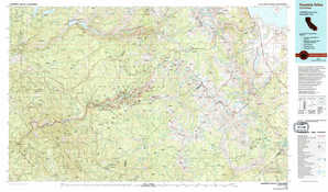 Yosemite Valley 1:250,000 scale USGS topographic map 37119e1