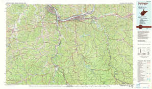 Huntington 1:250,000 scale USGS topographic map 38082a1