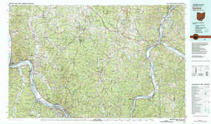Ironton 1:250,000 scale USGS topographic map 38082e1