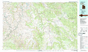 La Sal 1:250,000 scale USGS topographic map 38109a1