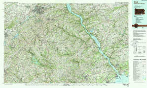 York 1:250,000 scale USGS topographic map 39076e1