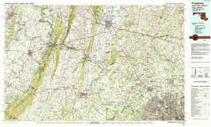 Frederick 1:250,000 scale USGS topographic map 39077a1
