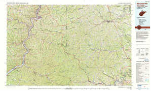 Moundsville 1:250,000 scale USGS topographic map 39080e1