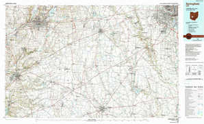 Springfield 1:250,000 scale USGS topographic map 39083e1