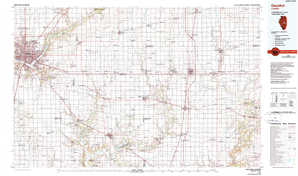 Decatur 1:250,000 scale USGS topographic map 39088e1