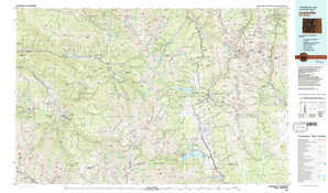 Leadville 1:250,000 scale USGS topographic map 39106a1