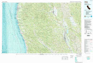 Ukiah 1:250,000 scale USGS topographic map 39123a1