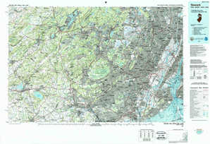 Newark 1:250,000 scale USGS topographic map 40074e1