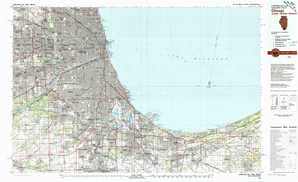 Chicago 1:250,000 scale USGS topographic map 41087e1