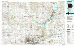 Davenport topographical map
