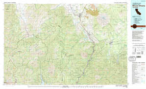 Mount Shasta topographical map