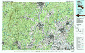 Lowell 1:250,000 scale USGS topographic map 42071e1