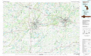 Kalamazoo 1:250,000 scale USGS topographic map 42085a1