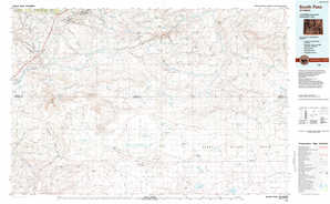 South Pass 1:250,000 scale USGS topographic map 42108a1