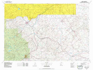 Lander 1:250,000 scale USGS topographic map 42108e1