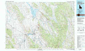 Soda Springs 1:250,000 scale USGS topographic map 42111e1