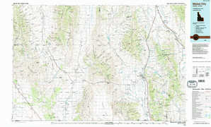 Malad City 1:250,000 scale USGS topographic map 42112a1