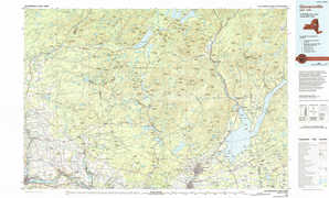Gloversville 1:250,000 scale USGS topographic map 43074a1