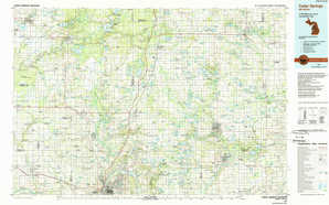Cedar Springs 1:250,000 scale USGS topographic map 43085a1