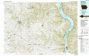 Decorah 1:250,000 scale USGS topographic map 43091a1